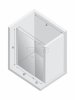 NEW TRENDY Drzwi wnękowe NEW SOLEO LIGHT GOLD PLUS 1D U 150x195 czyste 6mm Active Shield 2.0  wsp. prostopadły D-0987A-WP
